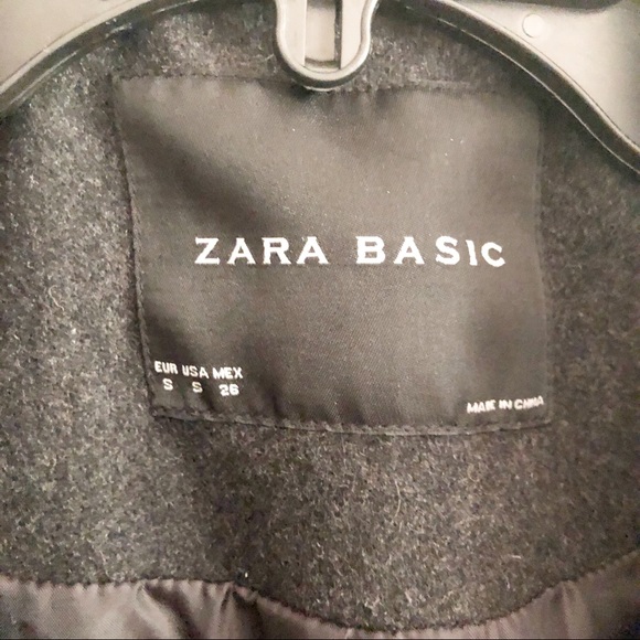 Zara Basic Wool Peacoat - Picture 2 of 5